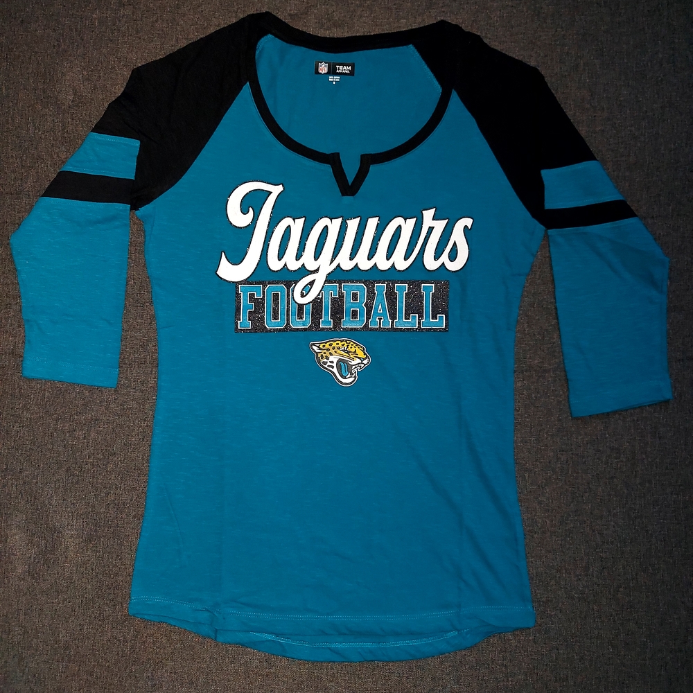 Jacksonville Jaguars NFL Team Apparel Womens 3/4 Sleeve Shirt
